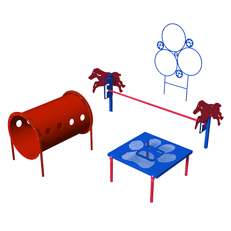 Novice Dog Park Agility Course