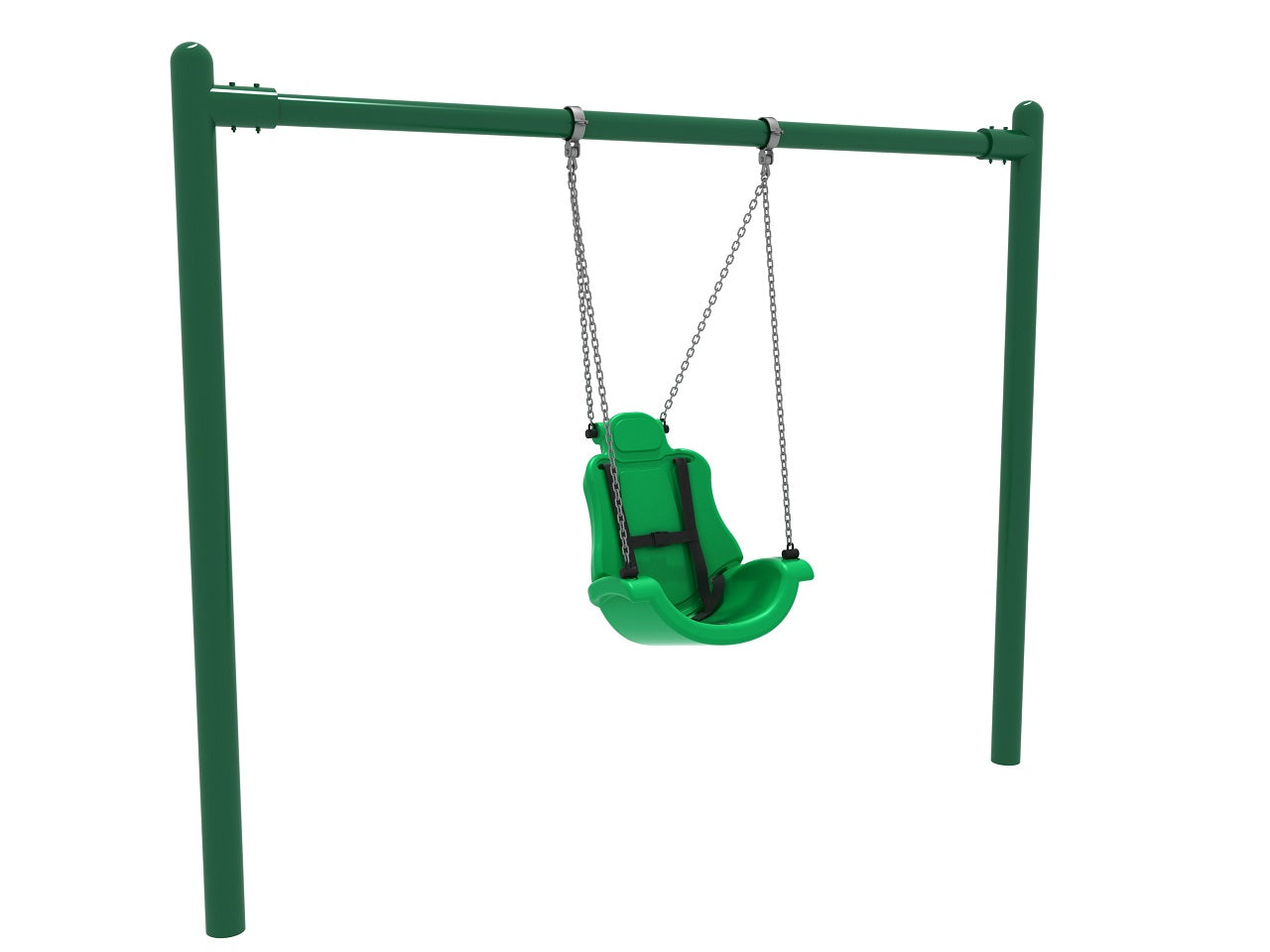1 Bay Single Post Swing Frame with Adaptive Swing