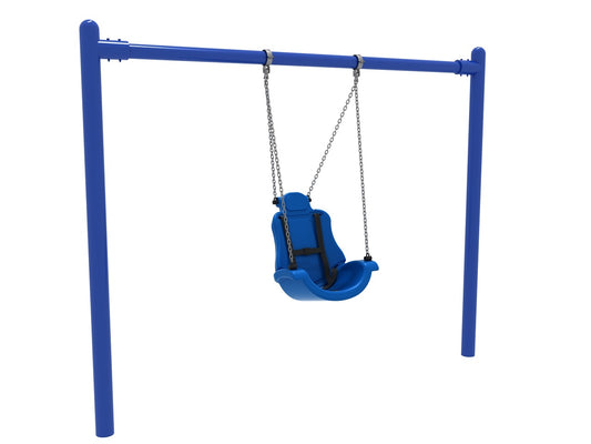 1 Bay Single Post Swing Frame with Adaptive Swing