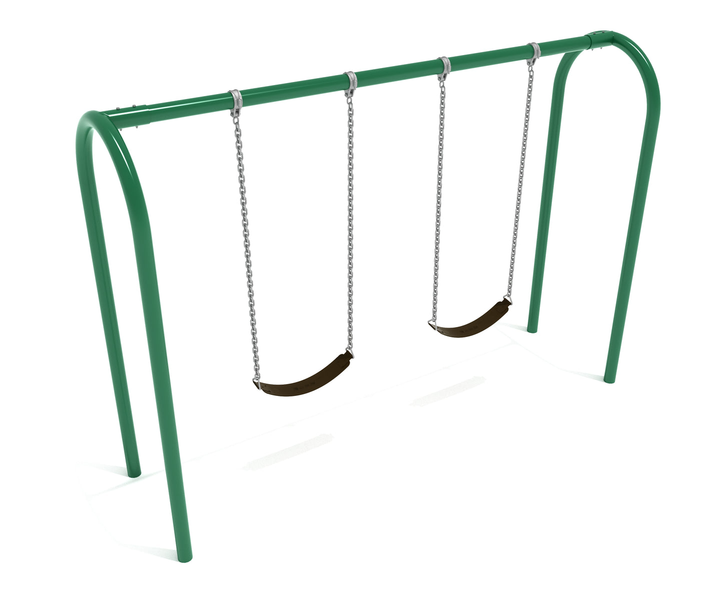 1 Bay Arch Swing Frame with Chains and Seats (3.5 Inch Posts)