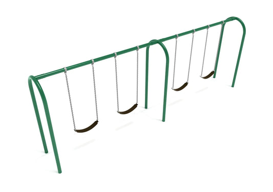 2 Bay Arch Swing Frame with Chains and Seats (3.5 Inch)