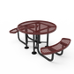 Round Picnic Table w/ Diamond Pattern - Portable