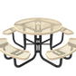 Round Picnic Table w/ Diamond Pattern - Portable