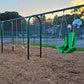 4 Bay Arch Swing Frame with Chains and Seats (3.5 Inch Posts)