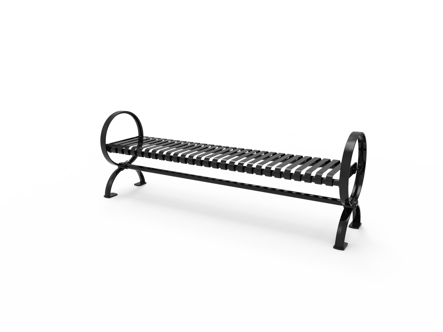 Village Bench w/o Back (Surface Mount / Portable)