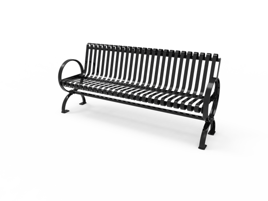 Village Bench w/ Back (Surface Mount / Portable)
