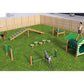 Recycled Intermediate Dog Park Agility Course