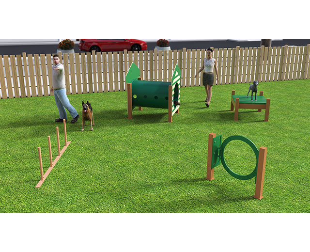 Recycled Small Dog Dog Park Agility Course