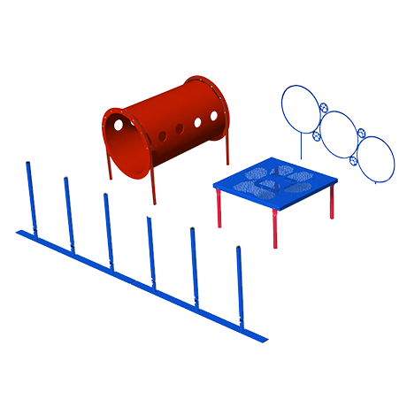 Small Dog Dog Park Agility Course