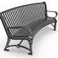 6ft Huron Bench with Arched Back - Surface Mount