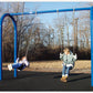 Heavy Duty 1 Bay Arch Swing Frame  w/ Chains and Seats (5" Posts)